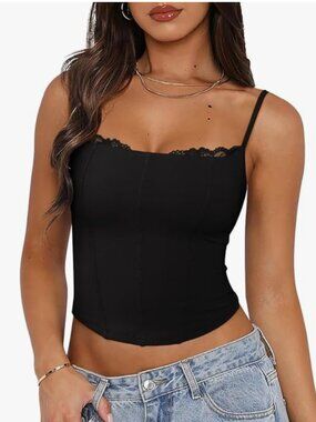 NWT Black Bustier Corset Top Size XS